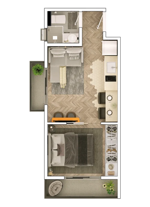 Planta do apartamento 51