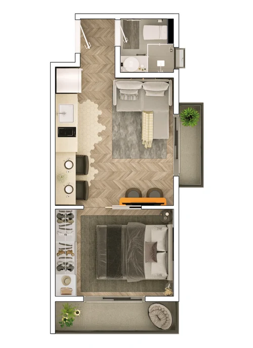 Planta do apartamento 52