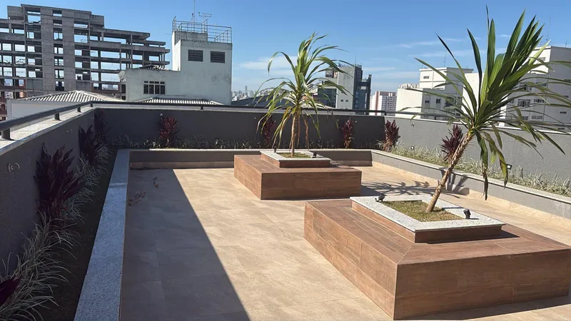 Foto real do solarium no terraço