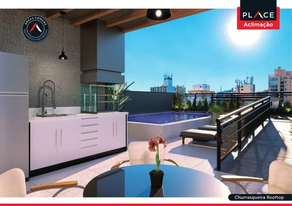 Espaço gourmet no terraço